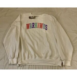 NWT Warhawks Womens 2XL White Pastel Sweatshirt Classic Plus Size UWW Whitewater
